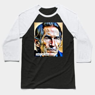 Townes Van Zandt Portrait Baseball T-Shirt